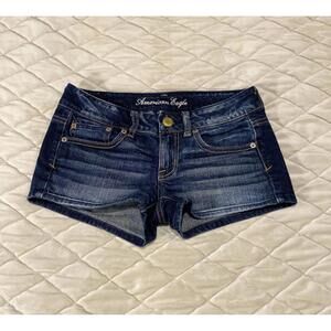 American Eagle Dark Wash Denim Shorts Size 2